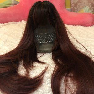 Black to Auburn Wig